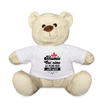Mamie qui aime le plus ses petits enfants - Nounours - blanc - Devant
