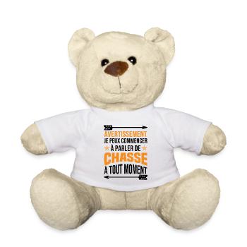 Je Peux Commencer À Parler De Chasse À Tout Moment - Nounours - blanc - Devant