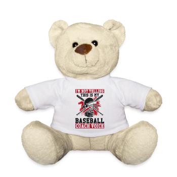 Entraîneur de fans de baseball Vintage Je ne suis pas - Nounours - blanc - Devant