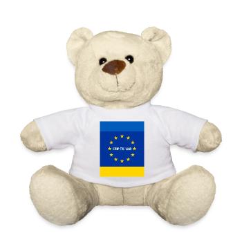 Ukraine - Teddy Bear - white - Front