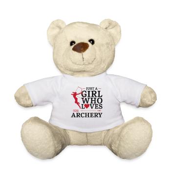 Archery Bow Archer Girl Vintage - Teddy - Weiß - Vorne