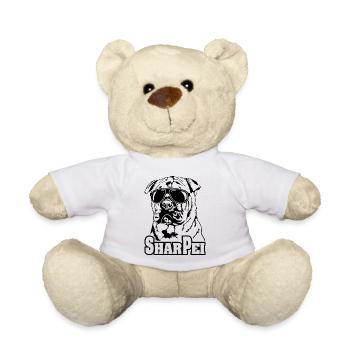 Chinese SHAR PEI cool Sonnenbrille Hunde Hund - Teddy - Weiß - Vorne