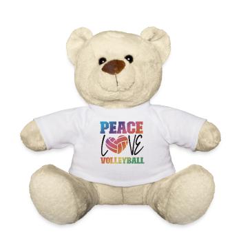 Joueur de volleyball Équipe Peace Love - Nounours - blanc - Devant
