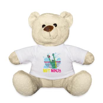 Joueur de volleyball Équipe Ninja 80s - Nounours - blanc - Devant