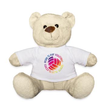 Volleyball Player Team Born To - Teddy - Weiß - Vorne