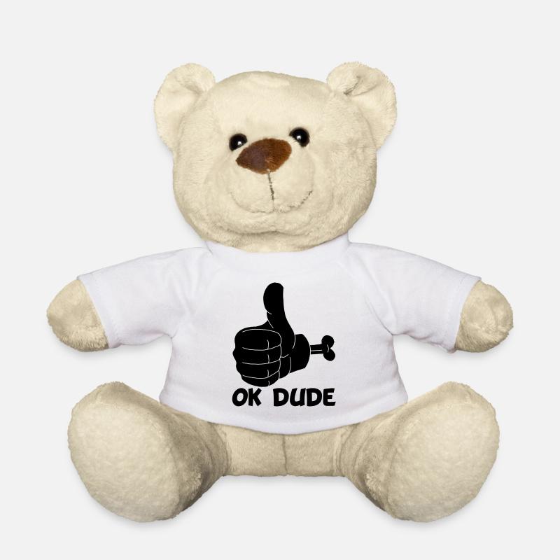 Ok mec ! (noir) - Nounours - blanc
