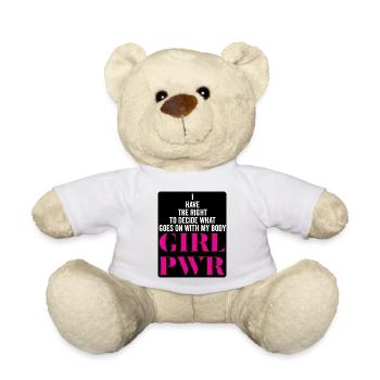 Le pouvoir des filles - Nounours - blanc - Devant