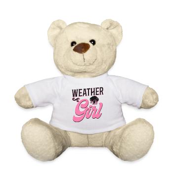 Meteorologist Weather Forecast - Teddy Bear - white - Front