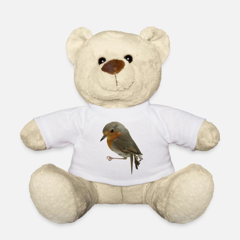 Robin - Teddy Bear - white