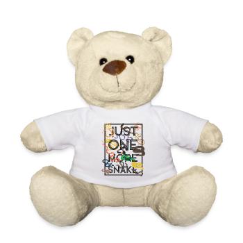 Snake Serpent Just One More Snake - Teddy Bear - white - Front