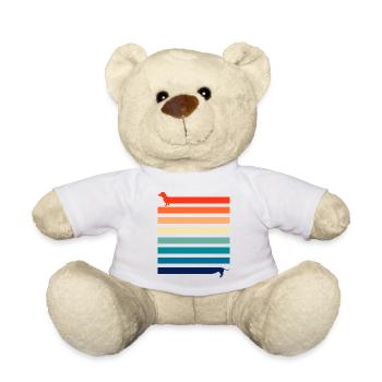 Dog Friend Outfit, Best Friend Dog Dachshund - Teddy Bear - white - Front