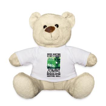 Buck Deer Hunting Hunter Zombie - Teddy Bear - white - Front