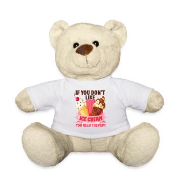 Cornet de crème glacée si vous n’aimez pas - Nounours - blanc - Devant