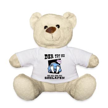 schlafmodus "der tut nix" napping schlafmütze - Teddy - Weiß - Vorne
