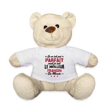 Pas parfait mais le meilleur frangin du monde - Nounours - blanc - Devant