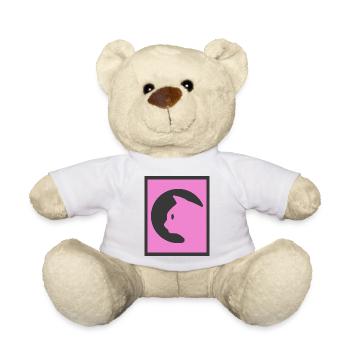 Chat rose - Nounours - blanc - Devant