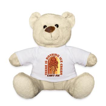 Ice Cream Cone Retro There Is - Teddy Bear - white - Front