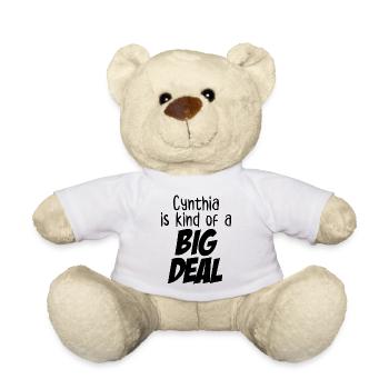 Cynthia est un peu une grosse affaire - Nounours - blanc - Devant