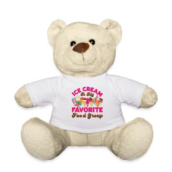 Crème glacée Cone Popsicle Crème glacée - Nounours - blanc - Devant