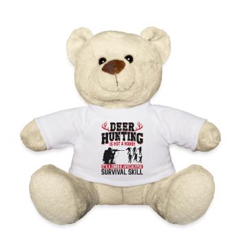 Buck Deer Hunting Hunter Zombie - Teddy Bear - white - Front