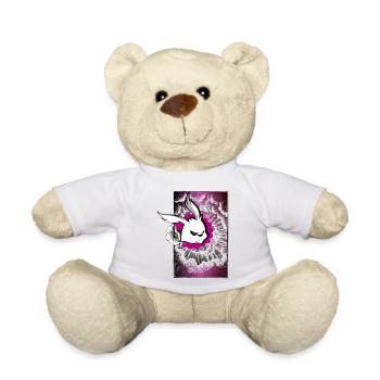 hase bad skate grimmig lol yolo explosion cool str - Teddy - Weiß - Vorne