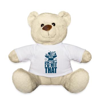 I'd Hit That Funny Blacksmith Metal Worker - Teddy Bear - white - Front