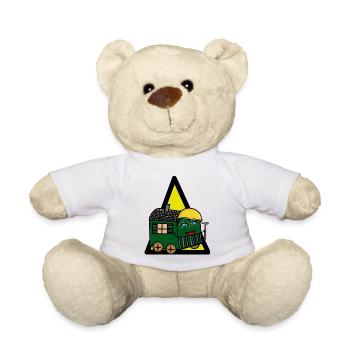 Bauen Baustelle Bauwagen Bauherr Gewerbe - Teddy - Weiß - Vorne