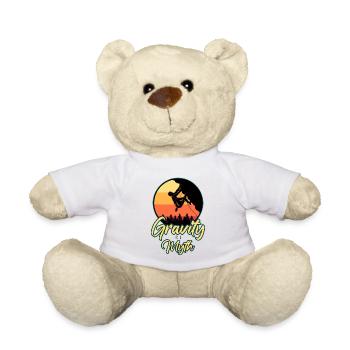 Gravity Is A Myth Rock Climbing Bouldering Climber - Teddy Bear - white - Front