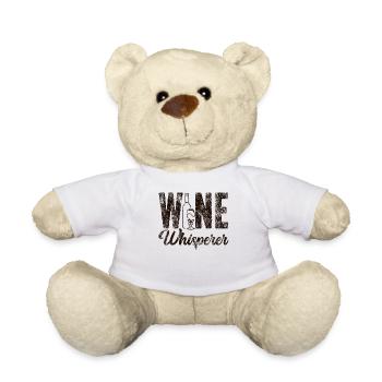 Sommelier Wine Drinking Tasting - Teddy Bear - white - Front