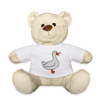 Süße glückliche Gans Design - Teddy - Weiß - Vorne