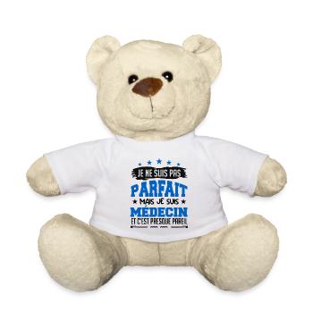 Je Ne Suis Parfait Mais Je Suis Médecin - Nounours - blanc - Devant