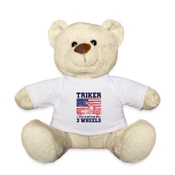 Trike - Teddy Bear - white - Front