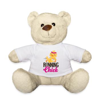 Running Runner Half Marathon - Teddy Bear - white - Front