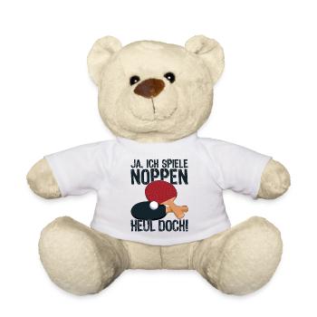 Ja ich spiele Noppen heul doch! Material Spieler - Teddy - Weiß - Vorne