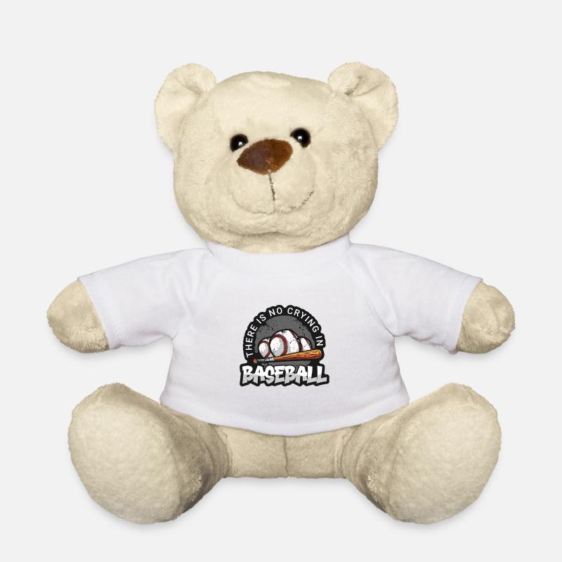 Baseball present home run baseball player athlete - Teddy Bear - white