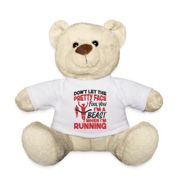 Running Runner Half Marathon Girl - Teddy - Weiß - Vorne