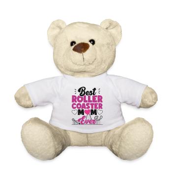 Montagnes russes Maman Mère Meilleur - Nounours - blanc - Devant
