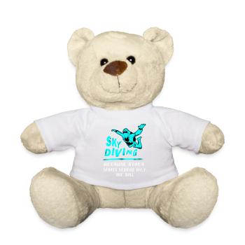 Skydive Freefly Fallschirmspringer Chemise Parachutisme - Nounours - blanc - Devant