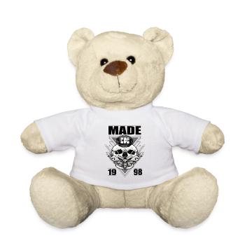 Made in 1998 Vintage Retro Limited Edition - Teddy Bear - white - Front