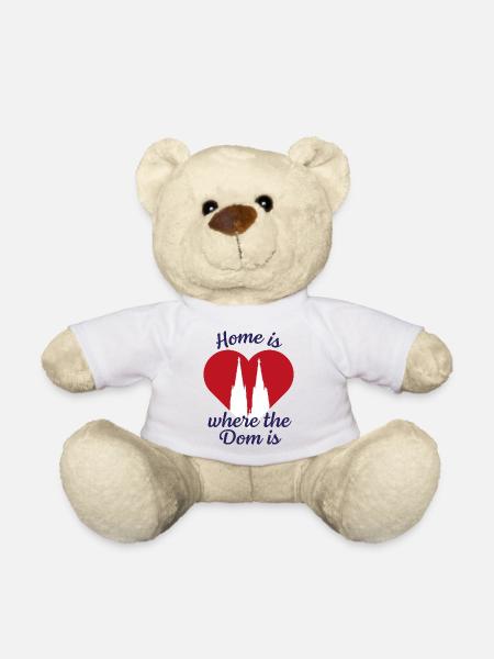 La maison est l’endroit où se trouve le Dom - Nounours - blanc