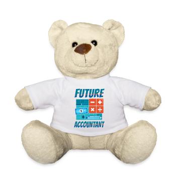 Comptable Comptable Comptable Comptabilité - Nounours - blanc - Devant