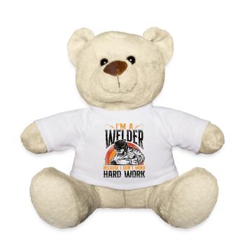 Welder Welding Vintage Retro I'm A - Teddy - Weiß - Vorne