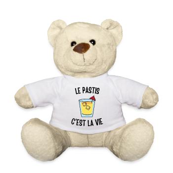 Le pastis c'est la vie - Nounours - blanc - Devant