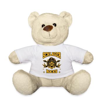 Volksmusik Party Dorffest Ouftit Deutsche Schlager - Teddy - Weiß - Vorne