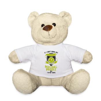 Pickleball si je ne peux pas apporter mon - Nounours - blanc - Devant