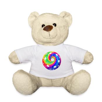 Pickleball Tie Dye Retro 80s 90s - Teddy Bear - white - Front
