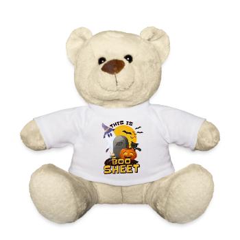 Halloween C’est le cimetière fantôme de Boo Sheet - Nounours - blanc - Devant