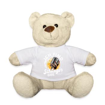 Volksmusik Party Dorffest Ouftit Deutsche Schlager - Teddy - Weiß - Vorne