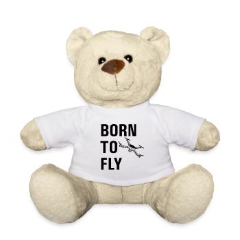 Born to by fly drone - Teddy Bear - white - Front