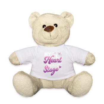 Ballet, Ballerine, Fille, Fille, Danse - Nounours - blanc - Devant